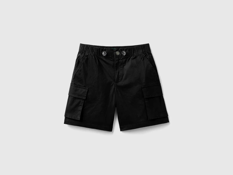 Bermuda cargo in cotone stretch L
