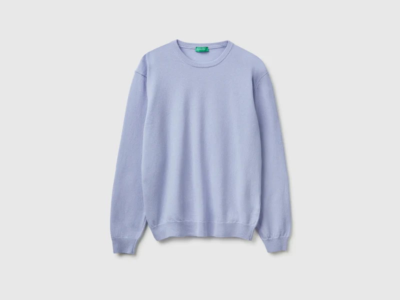 Maglia girocollo carta da zucchero in pura lana Merino EL