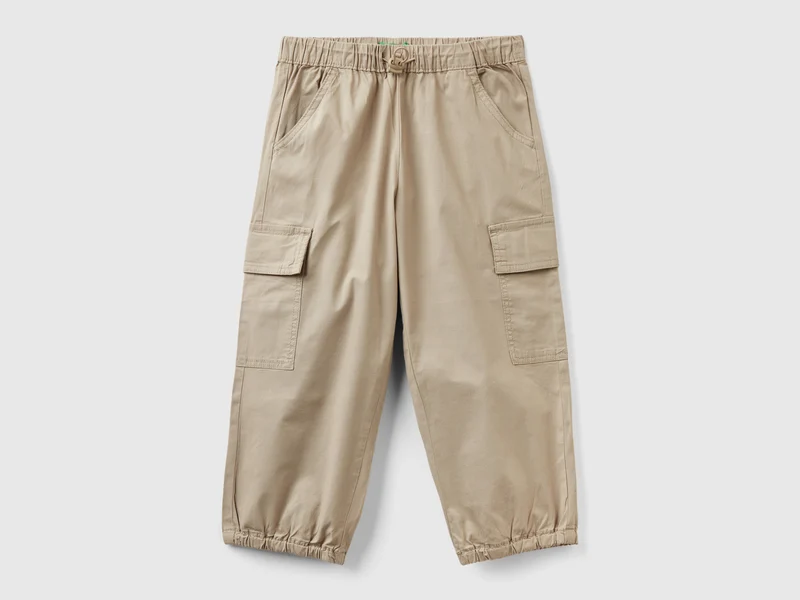 Pantaloni cargo in cotone stretch 98