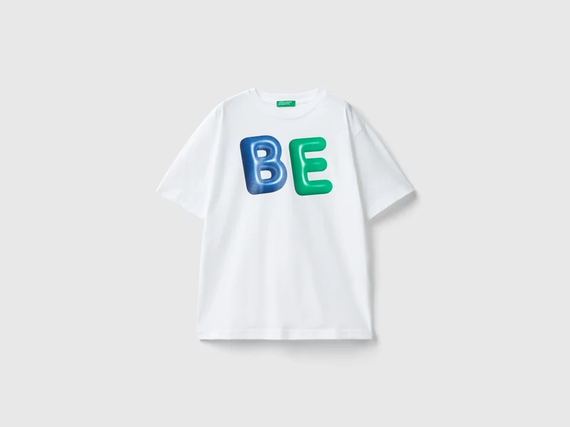 T-shirt girocollo in cotone bio XL