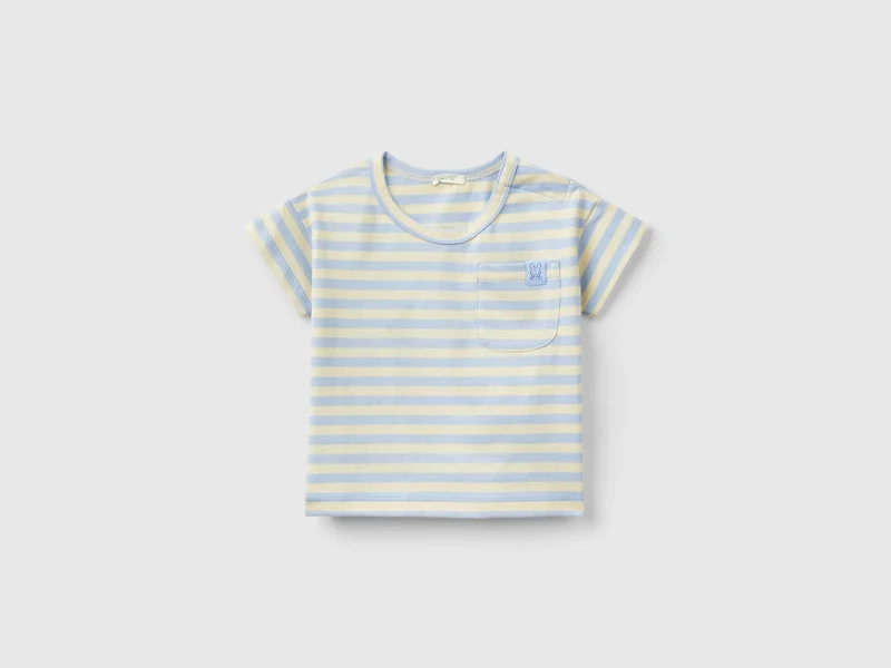 T-shirt a righe con stampa gelati 68