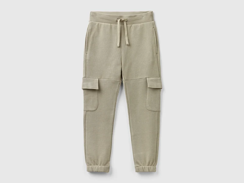 Pantaloni cargo in felpa S