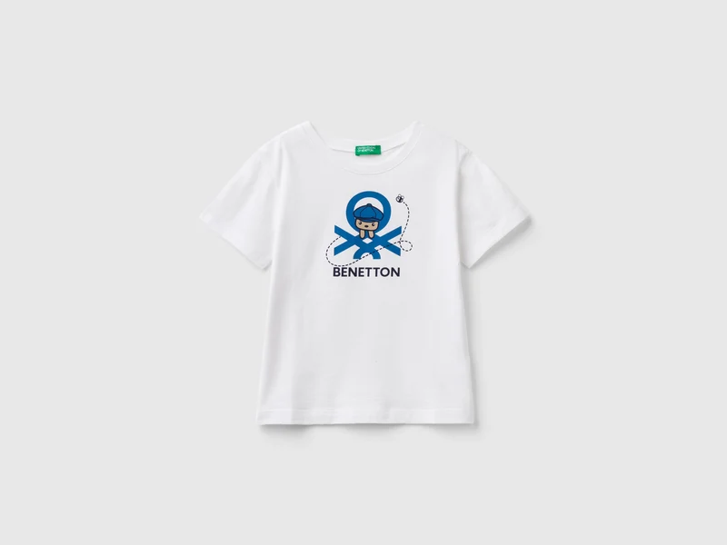 T-shirt 100% cotone bio con stampa XS