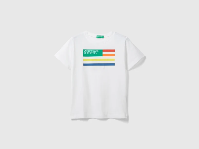 T-shirt 100% cotone bio con stampa 90