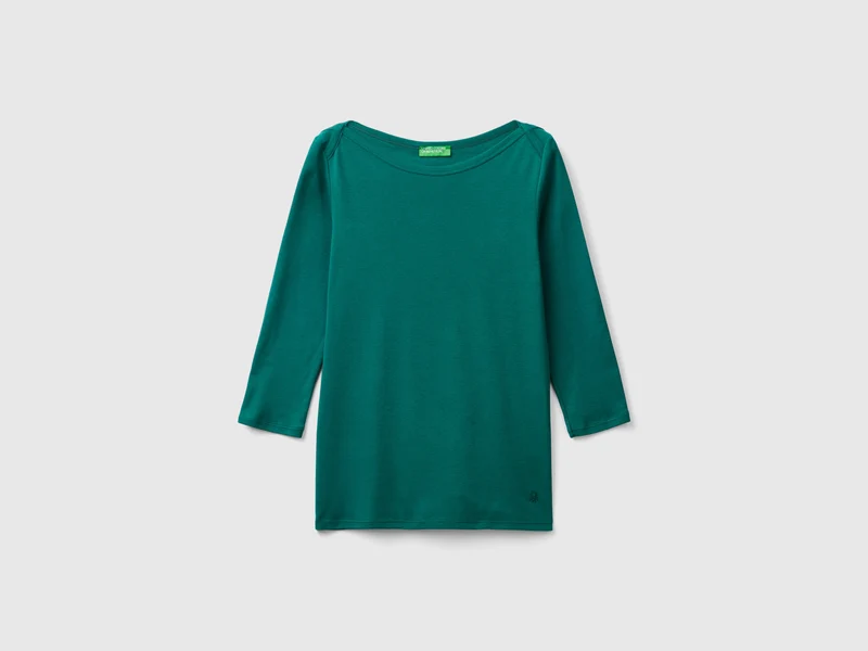 T-shirt con scollo a barchetta 100% cotone XL