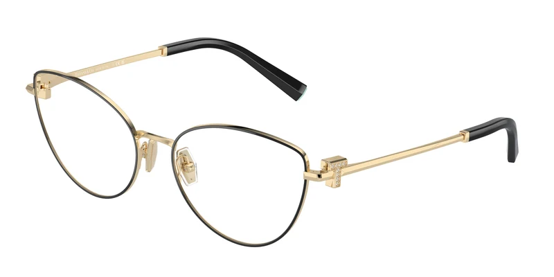 Tiffany & Co. 0TF1159B 56mm / 6164 - Black On Pale Gold / Transparent