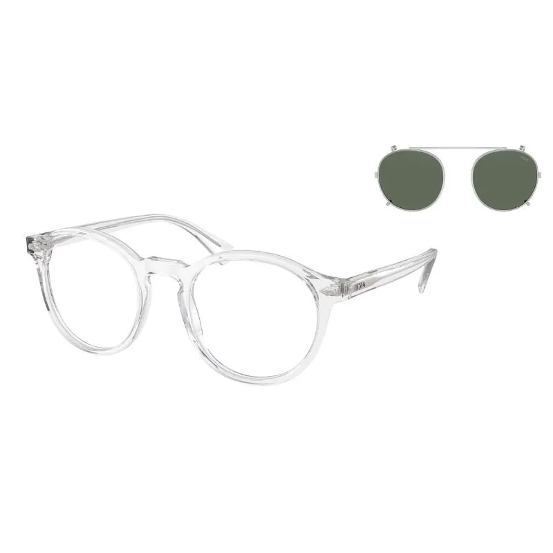 Óculos de Grau Polo Ralph Lauren Clipon PH4218 Transparente Redondo