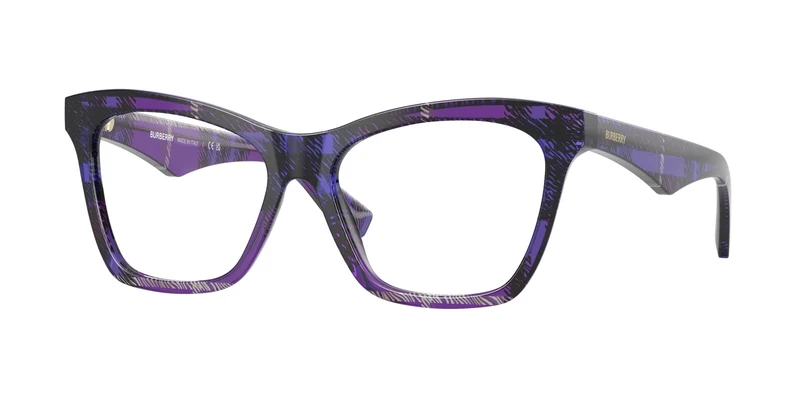 Burberry 0BE2416 54mm / 4113 - Check Violet / Transparent