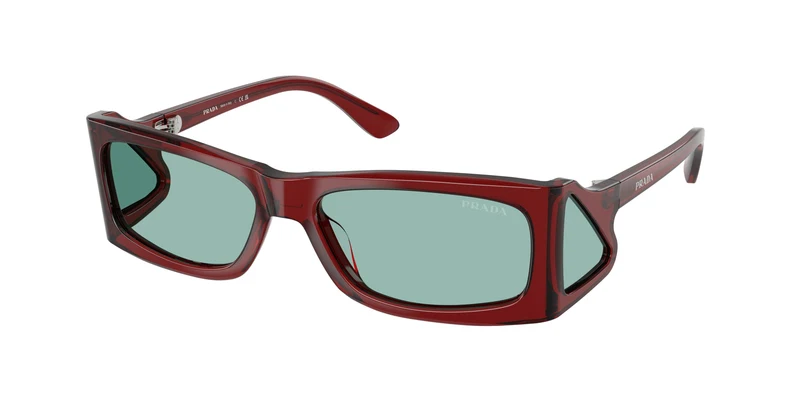 Prada 0PR B03S 56mm / 12Z40K - Transparent Peat / Petrol Green