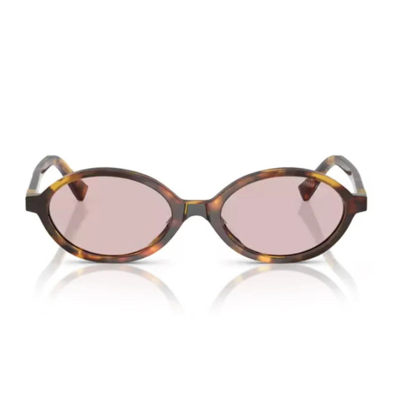 Luxottica Italia S.R.L Havana 0Mu 04Zs Acetate Oval Sunglasses One Size