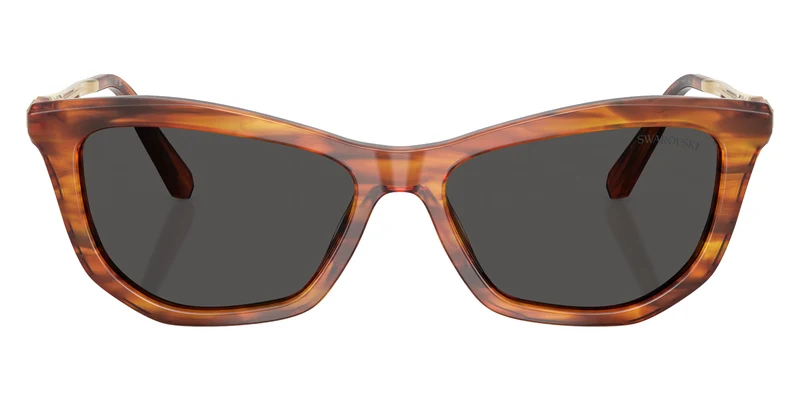 Swarovski - SK6057F Striped Havana / Dark Gray 109187 / 56-16-140