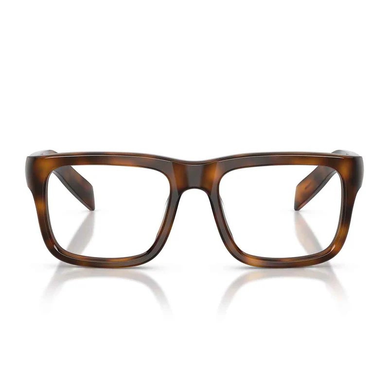 Prada Eyeglasses Prd02 V 20 D1 O1 Juniper Brown/Transparent Men