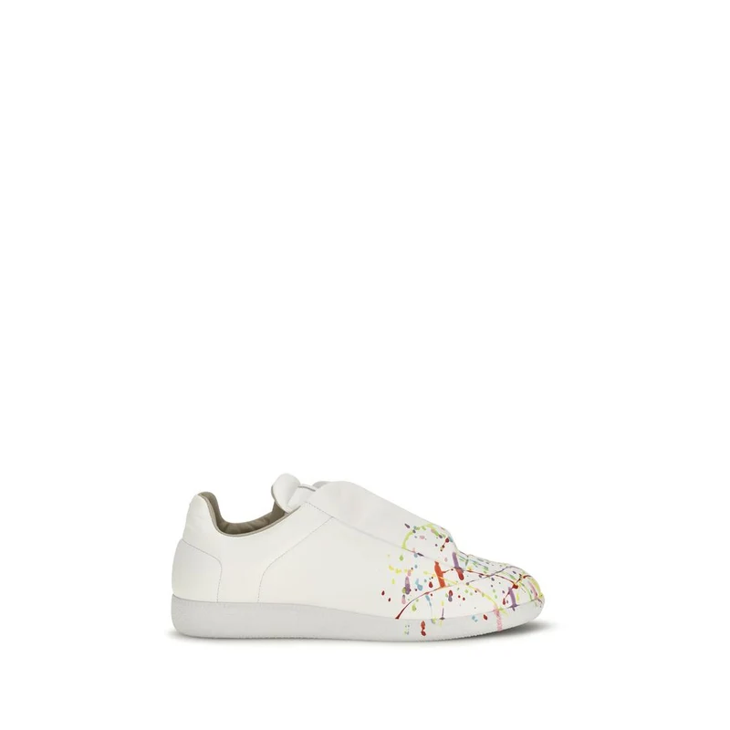 Maison Margiela White Calf Leather Bos Taurus Low Top Sneakers EU40.5/US7.5