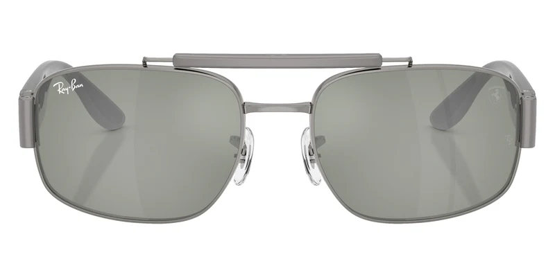 Ray-Ban - RB3797M Scuderia Ferrari Collection Gunmetal / Green Mirrored Silver F14240 / 58-18-140