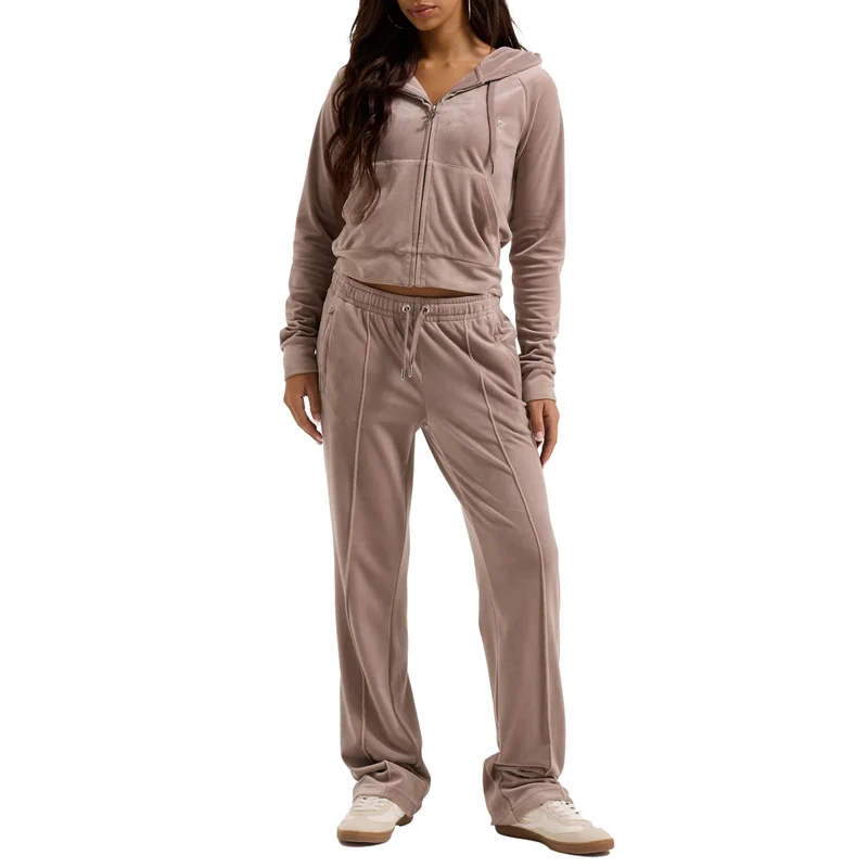 Pantalone Donna Juicy Couture Tina Velluto Beige L