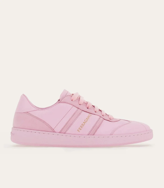 Ferragamo - Women's Low-Top Sneaker With Logo Rose / 7.5
