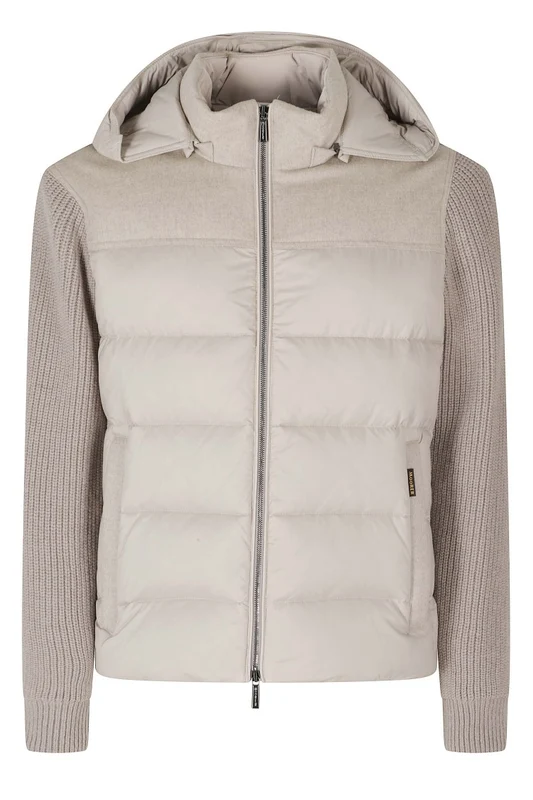 Moorer Sand Allori Lsm Wool-Blend Down Jacket IT 48