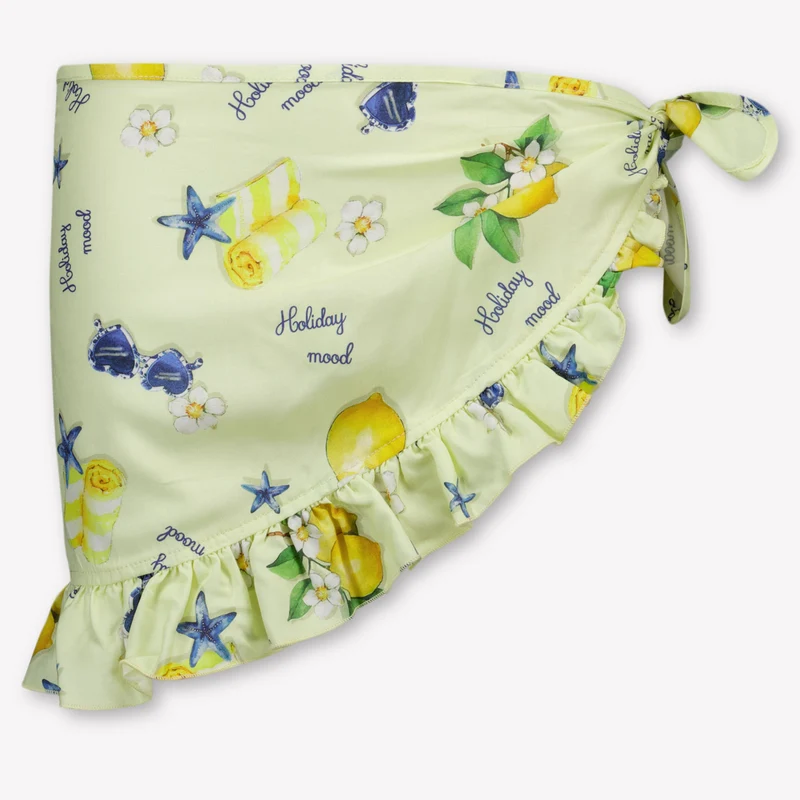 MonnaLisa Kinder Meisjes Zwemkleding In Geel 8 Jaar