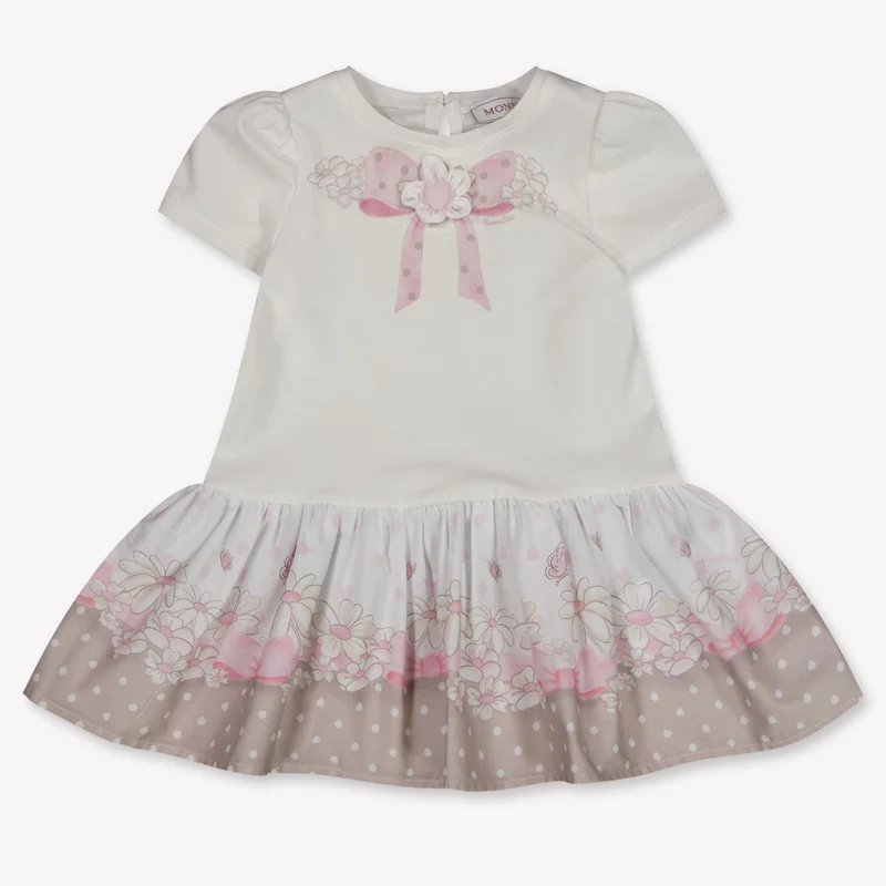 MonnaLisa Baby Meisjes Jurk In Off White 36 Maanden