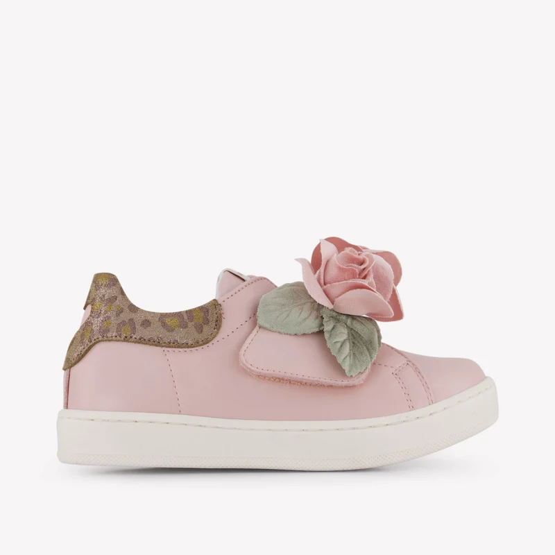 MonnaLisa Kinder Meisjes Sneakers In Licht Roze 22