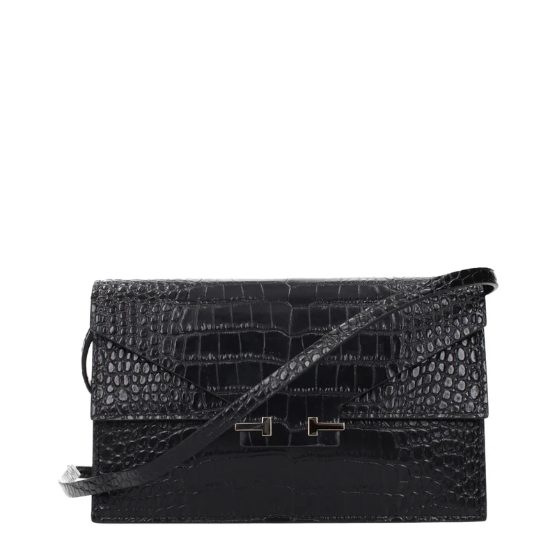 Tom Ford Black Leather Clutch Bag
