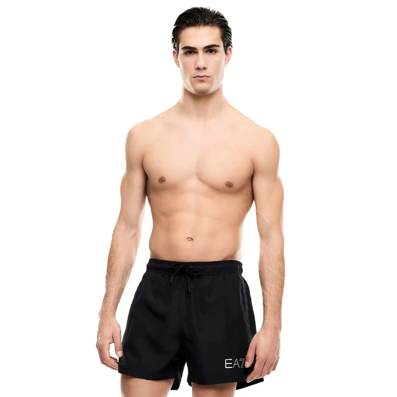 Costume Boxer Uomo Emporio Armani 7 Logo Nero XS