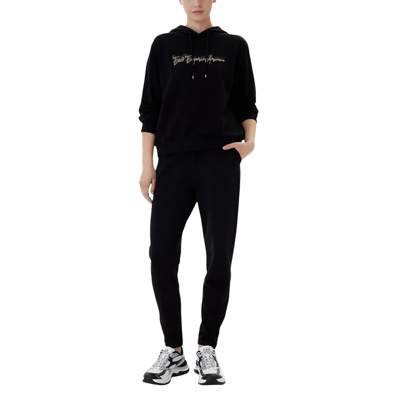 EA7 Emporio Armani Black Cotton Tracksuit IT38|XS