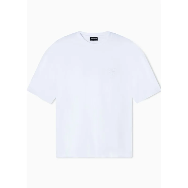 Camiseta com Gola Redonda Branco - 48 IT - 42 BR