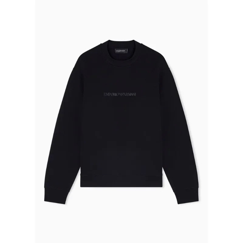 Moletom Essential em Malha Dupla de Algodão Preto - 3XL