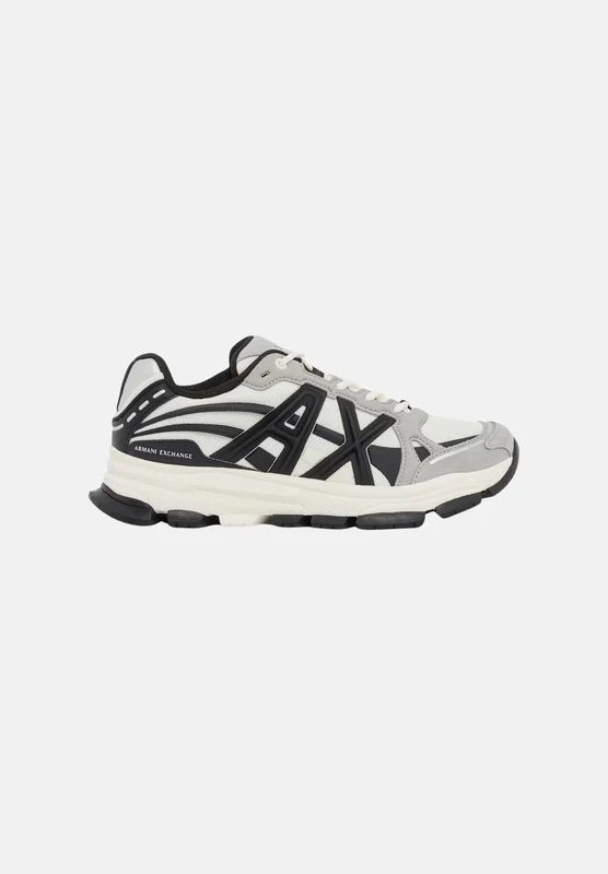 ARMANI EXCHANGE Sneakers licorice-marrone per uomo con tomaia multistrato 42