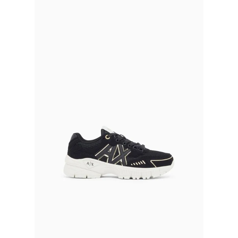 Tênis em Mesh e Nylon com Solado de Borracha Preto - 38 IT - 36 BR