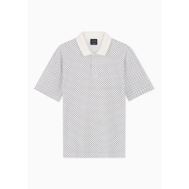 Camisa Polo Regular Fit em Tecido Elástico Algodão Piquê Off White - XS