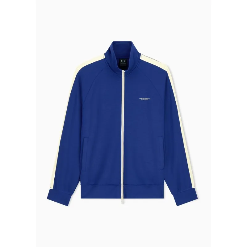 Moletom em Tecido Elástico Modal Jersey Azul - M