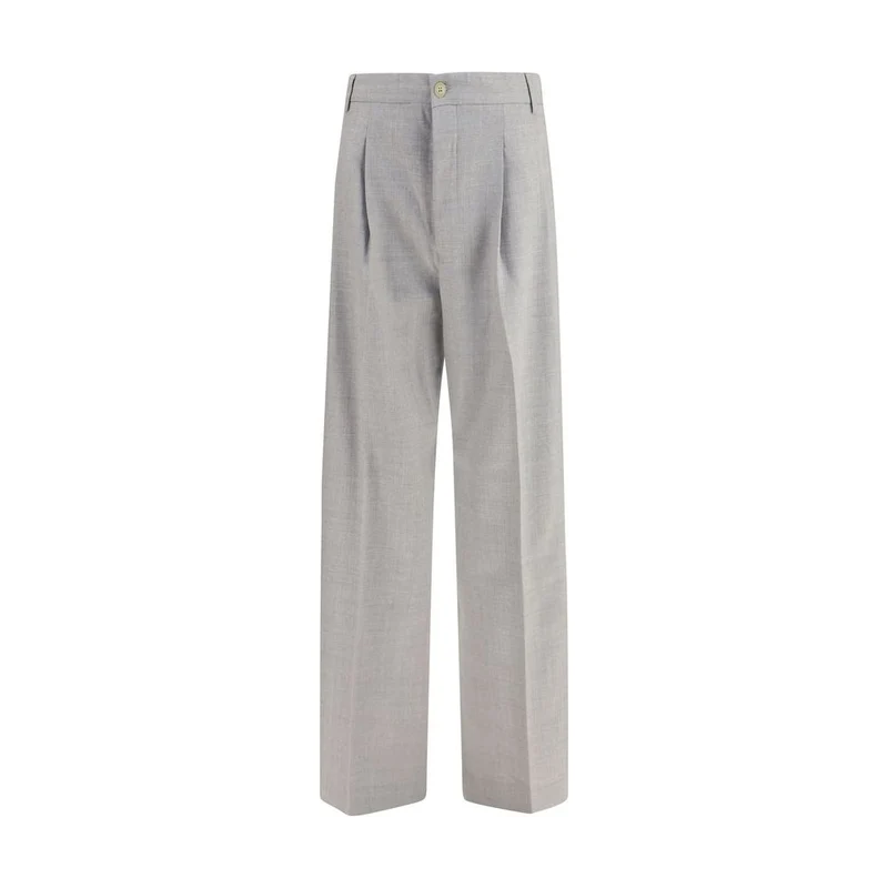 Laneus Gray Wool Oves Aries Casual Pants IT46 | S
