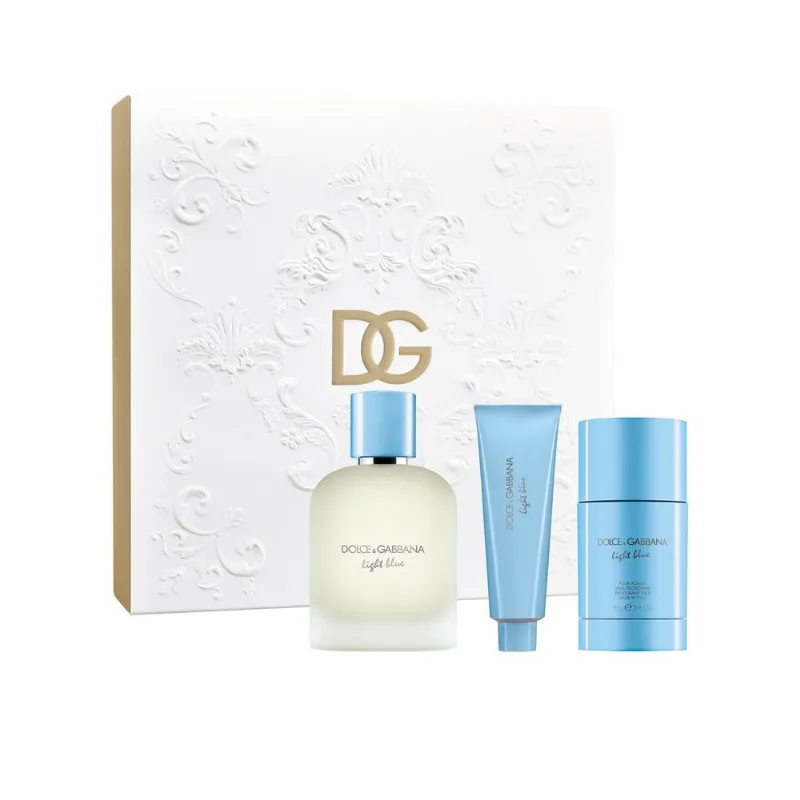Set Light Blue EDT + Shower Gel + Desodorante 3 Unid