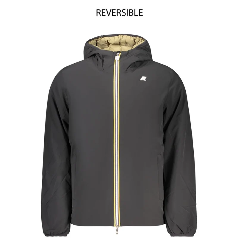 K-WAY Black Nylon Men's Jacket S