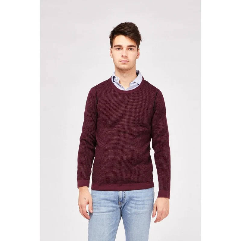 Gas Bordeaux Wool Sweatshirt XL