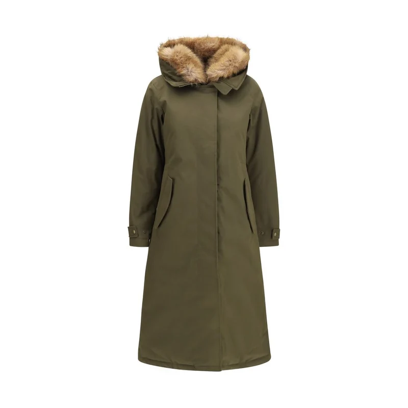 Woolrich Bicolor Cotton Coat S