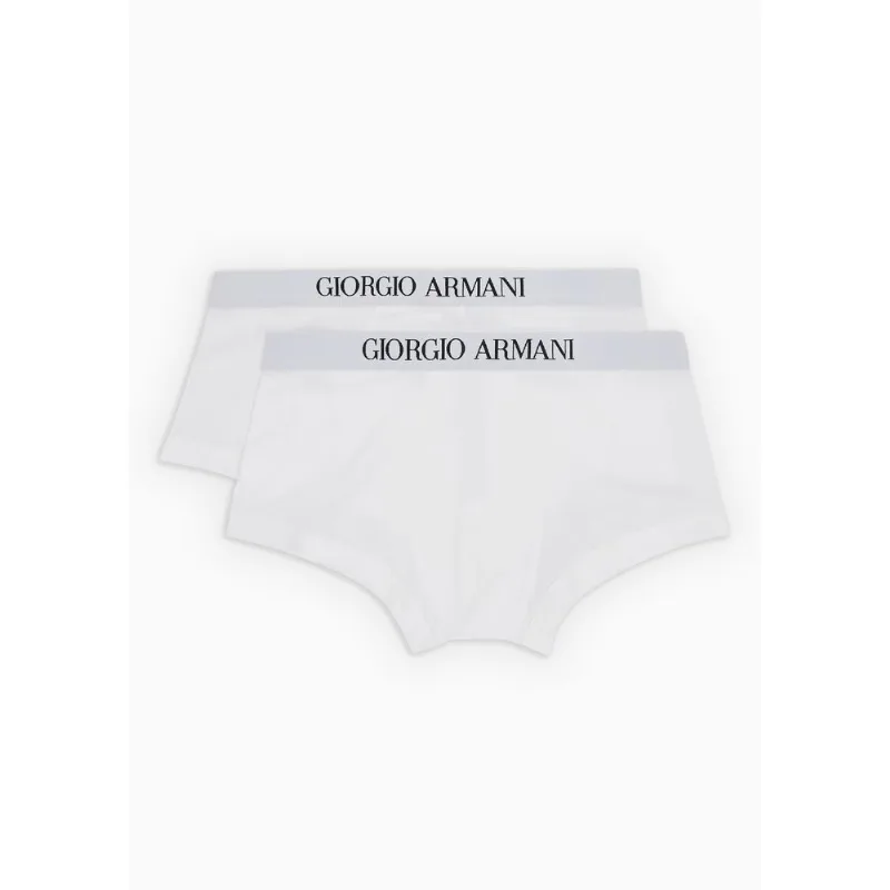 Kit 2 Cuecas Boxer em Algodão Stretch Branco - 56 IT - 50 BR