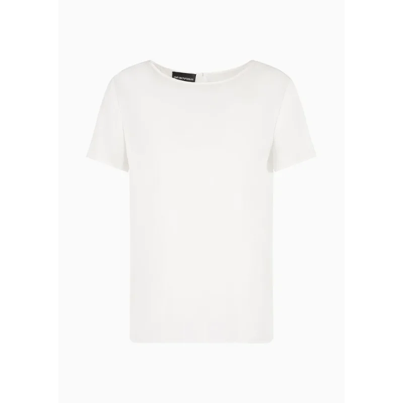 Blusa em Cetim de Seda Branco - 36 EU - 34 BR