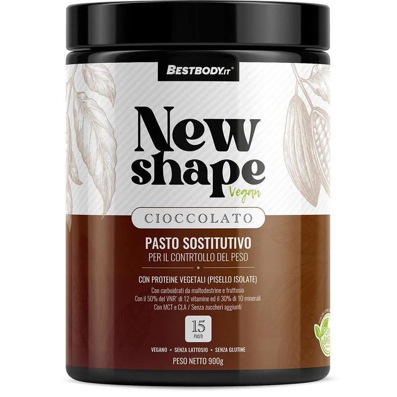 Bestbody new shape vegetale pasto sostitutivo gusto cioccolato 900g