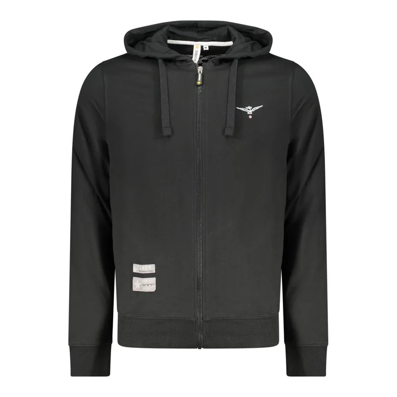 Accademia Militare Black Cotton Men's Hoodie S