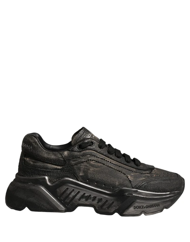 Dolce & Gabbana Black Daymaster Low Top Sneakers Shoes EU38/US7.5