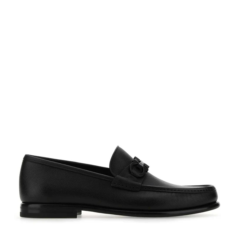 Black Leather Loafers CALZATURE(USA) GUA - 9