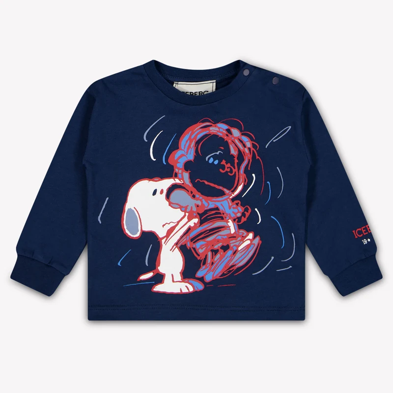 Iceberg Baby Jongens T-Shirt In Navy 92 - 24 Maanden
