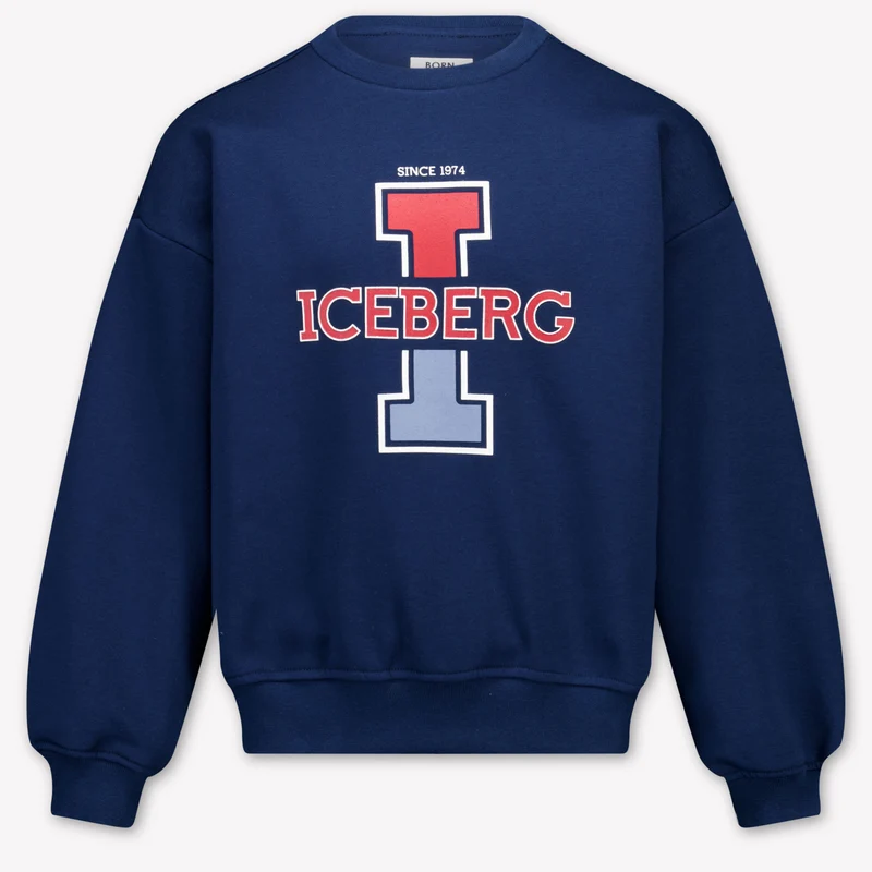 Iceberg Kinder Jongens Trui In Navy 10 Jaar