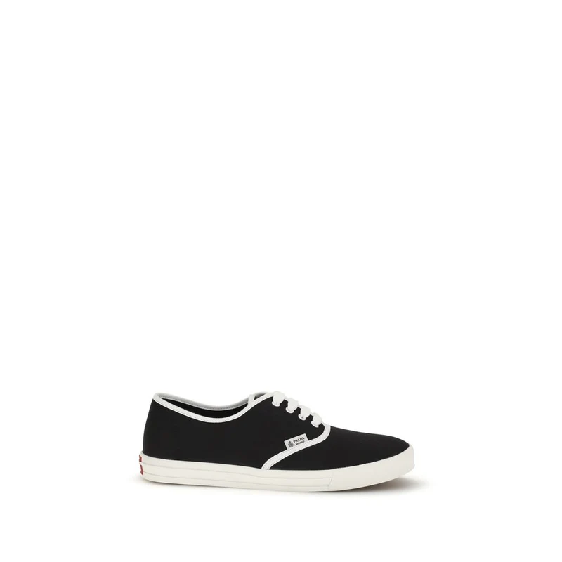 Prada Black Cotton Athletic Sneakers EU39.5/US6.5