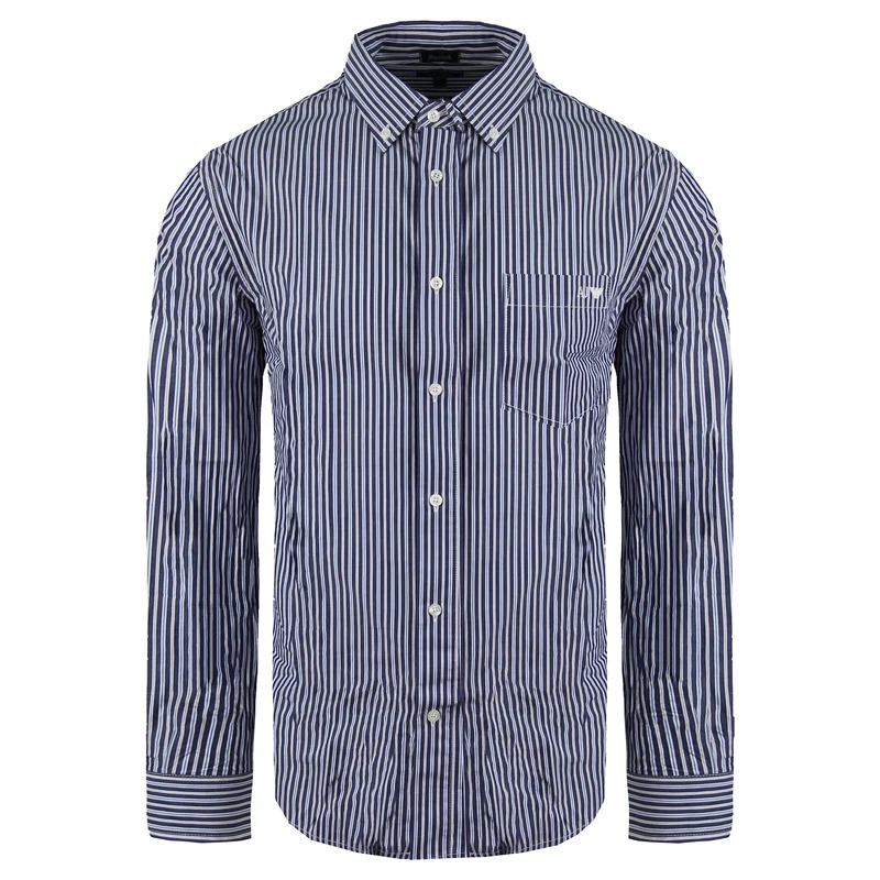Armani Jeans Regular Fit Mens Blue Oxford Shirt M