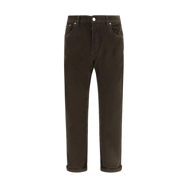 PT Torino Brown Cotton Casual Pants 34