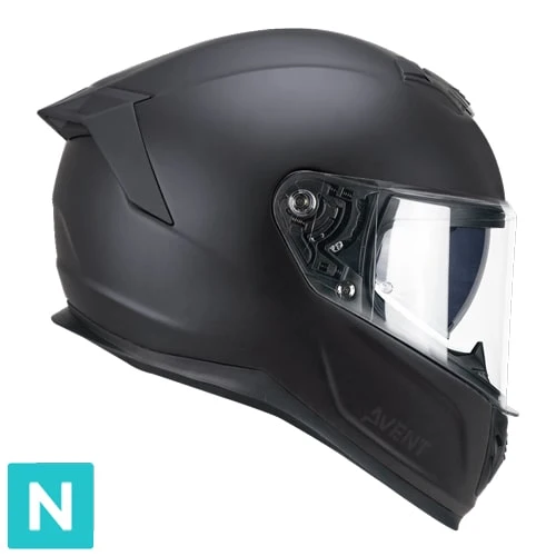 CGM 361A AVENT FIBRA MONO CASCO DE MOTO NEGRO OPACO XXL / NEGRO OPACO / 361A AVENT